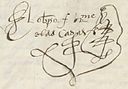  Bartolomé de las Casas. Podpis kronikarza