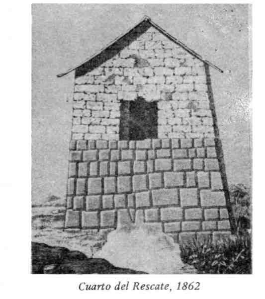 Okup Atahualpy. Cuarto del rescate - widok z 1862